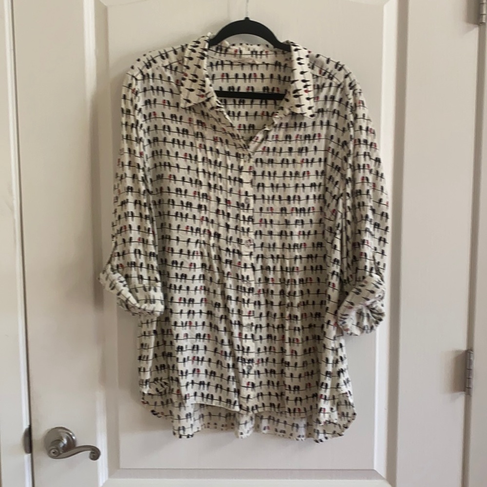 Jane & Delancey 2x Parrot Blouse